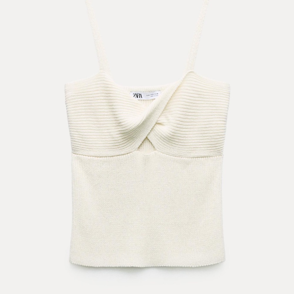 Knit Linen Blend Zara Tank